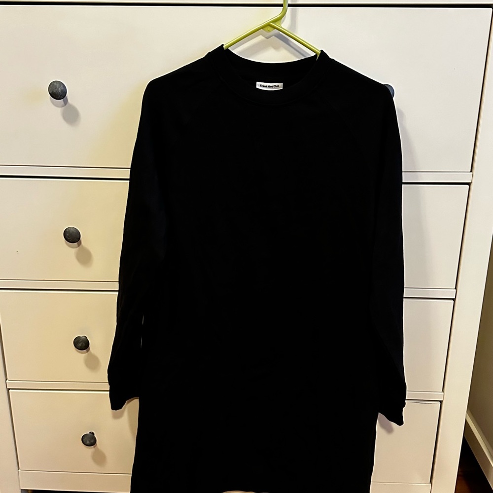 Frank and Oak Black dress size M NWT